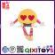 Hot sale customized emoji plush pillow with legs and arms wholesale
