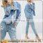 China Dongguan Wholesales Women Embroidered Braid Patch Denim Jackets JABC026