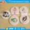 Promotion round plastic mirrors pocket