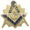 cheap free design gold plated masonic lapel pins/free mason items