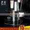 3 tiers acrylic pmma plexiglass round cosmetic display stand round rotating cosmetic display