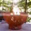 100cm Hemisphere Corten Steel Fire Pit Bowl