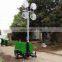 Mobile stadium light tower gasoline engine light tower with high quality