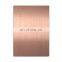 Champagne gold/rose gold/bamboo green/sapphire blue color stainless steel sheets