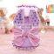 Pet dog Winter fleece Clothes Overcoat bowknot dog cute soft rabbit with long ear hoodies