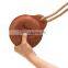 High-end durable multiple colors cowskin dog chew flying disc for pet training