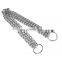 Hot selling three-row chain collar chrome-plated pet accessories dog collar