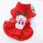 Pet dog cat Christmas clothes snowman olaf Frozen princess dress