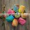Yarncrafts Best quality colored spun polyester cotton and silk hand knitting yarn