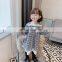 Children's clothing ins girls autumn 2020 children's lace plaid skirt children's dress