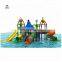 Hot sale Aqua Park, swing pool water slide playground, lager water park play equipment fiberglass water slide