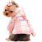 Cheap dog clothing pet apparel small dog clothes cute pink fleece dog winter coat