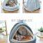 Manufacturer wholesale warm plush soft pp cotton yurt folding cat bed
