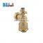 Brass Angle Type Lockable Ball Valve with Copper Handle
