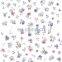 JOYFUL 517-526 flower classic mesh striped 3d adhesive nail stickers black and white color decals