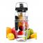 Ruly hot selling customized 32oz/1000ml fruit infuser water bottle with bpa free