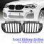 Gloss Matt Black Front Bumper Kidney Grille Mesh For BMW X3 F25 X4 F26 2014 2015 2016 2017 1-Slat ABS Replacement Car Styling