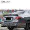 Задний диффузор из углепластика стиля B для E-CLASS W213 с наконечниками выхлопной системы, подходящий для заднего бампера W213 2014 - 2017 годов выпуска