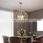LED Modern Gold Round Shape Chandelier Bedroom Bedside Balcony Simple European Pendant Lighting E14