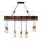American Retro Industrial Sailboat Wood Pendant Light for Decorate