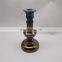 antique reactive glaze gold tall pillar ceramic candle stand holder set