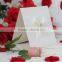 2016 Hot Sale Good Looking Simple Lace Ribbon Wedding Greeting Invitation Card