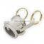 Stainless Steel Camlock Coupling For Structure Pipe Safety Coupling End Type DC