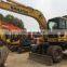 Original Japan Komatsu PC160-7 Wheel Excavator Price Low