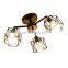 Individual Decorative Vintage Industrial Style Chandelier Circle Metal Cage Ceiling Light
