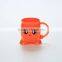 Reusable Cartoon Plastic Cups --Orange