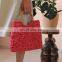 Hot Red Vintage Red Straw Bag Water Hyacinth Handle Bag WHolesale