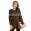 Autumn Winter New Style 100% Cashmere Sweater Knitted Long Crew Neck Chinese Style Anti-Shrink Solid OEM Service Available