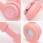 Foldable Cute Cat Ear Headphones Party Fashion BT Wireless Blue Tooth Headset Led Color RGB Light Tws Wireless Headphone