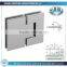 Adjustable heavy duty glass shower door hinges