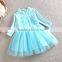 2015 New Autumn Children Clothing Baby Party Girls Dress Laced Princess Dress