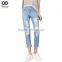 Destroyed Jeans Womens Denim Clothes Stock Ready Apparel