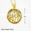 beauty tree of life mothers day gifts cheap 18k gold jewelry pendant necklace