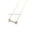 14k Gold Necklace With Arrow Pendant Delicate Arrow Necklace