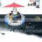 Electric motor inflatable boat bbq donut design
