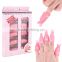 Reusable Keeper Pink Purple Nail Art Cleaner Clip Polish Remover Wrap UV Gel Acrylic Plastic 10pcs/set