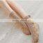Two toe silver jacquard light up socks
