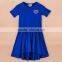 New arrival lovely dusty flower wholesale chiffon baby girl dresses