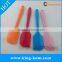 Silicone mixing spatula set in 4 colors with customized logo