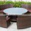 Hot Sale Outdoor Synthetic Resin Round 4,5,6,8,10,12 Seat Table Chairs Sofa Set Poly Rattan Garden Furniture                        
                                                Quality Choice