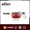 Colourful stainless steel cooking Pots with glass lid