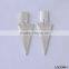 Brush Silver and Brush Gold Triangle Earring