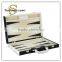 2016 Classical Style Black and White Leather Backgammon Set