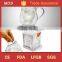 Innovative product double wall glass milk mug with handle