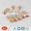 fancy custom logo pull rose gold metal zipper slider