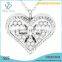 Heart aromatherapy perfume locket pendant,essential oil pendant diffuser